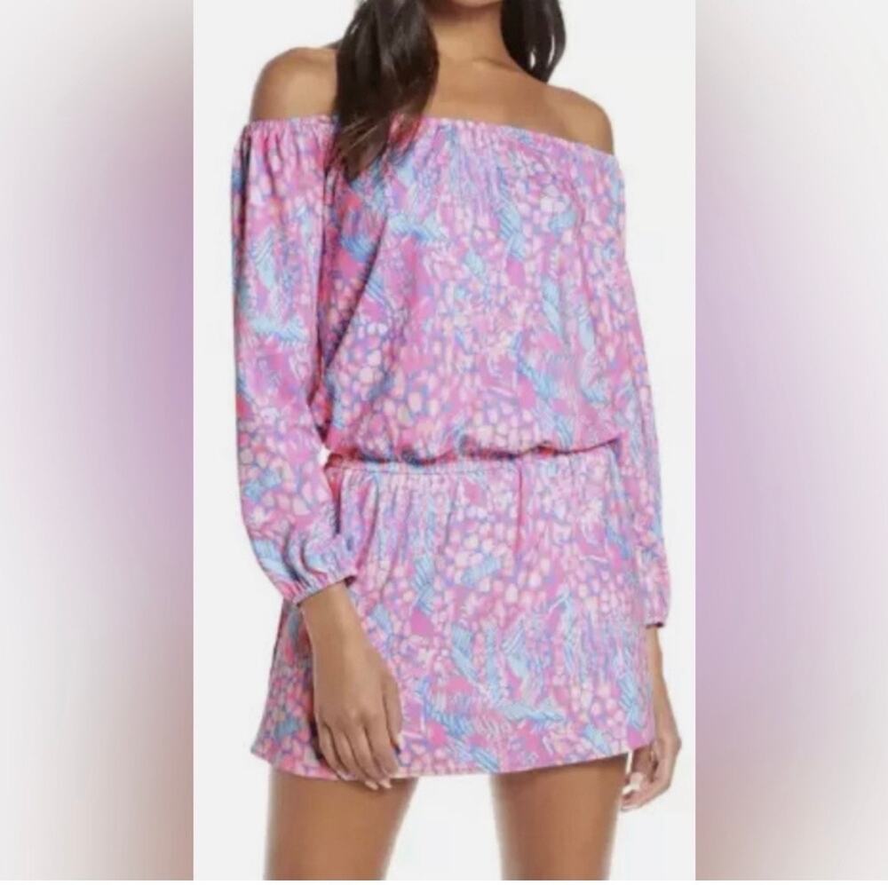 Women's Lilly Pulitzer Colorful Lana Skort Romper Off the Shoulder Size XS